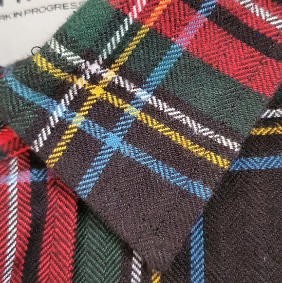 Carhartt WIP Vigo Shirt Size Medium Red Flannel Tartan Check Plaid Long Sleeved - Picture 7 of 10